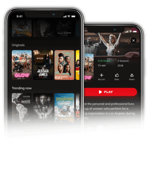App Streaming vidéo type Netflix